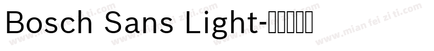 Bosch Sans Light字体转换